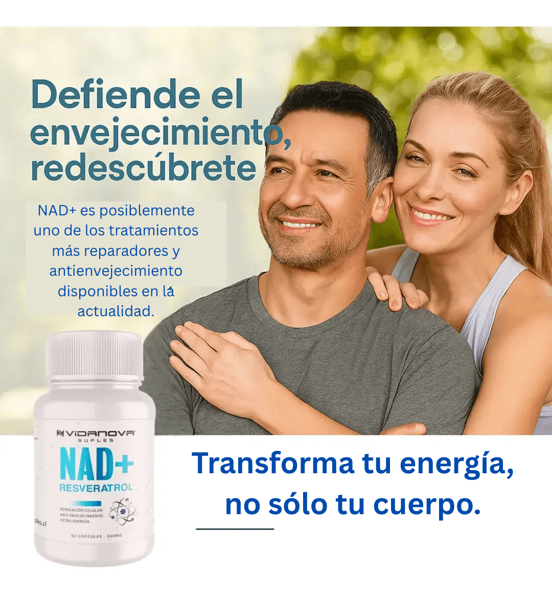 🔬✨ Vidanova Suples Nad+ Resveratrol 1000mg | Antioxidante y Antiedad Natural 💊💥