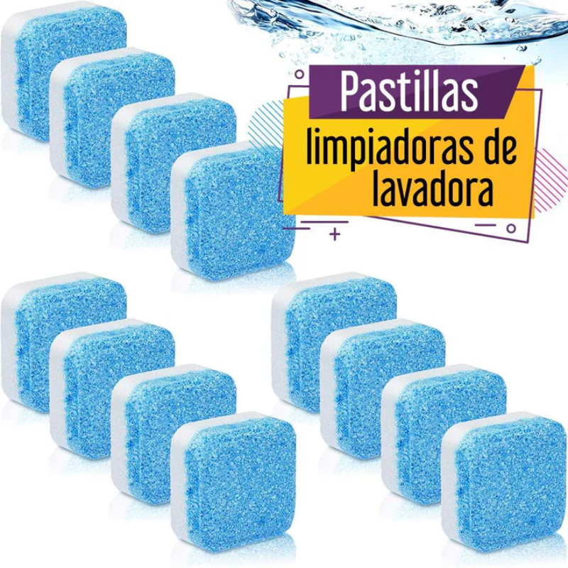 🫧12 Pastillas Efervescentes Desinfectantes CleanMachine 360 – 🧺 ¡Tu Lavadora También Necesita un Lavado!