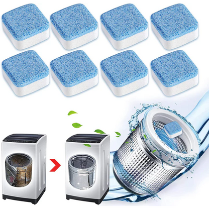 🫧12 Pastillas Efervescentes Desinfectantes CleanMachine 360 – 🧺 ¡Tu Lavadora También Necesita un Lavado!
