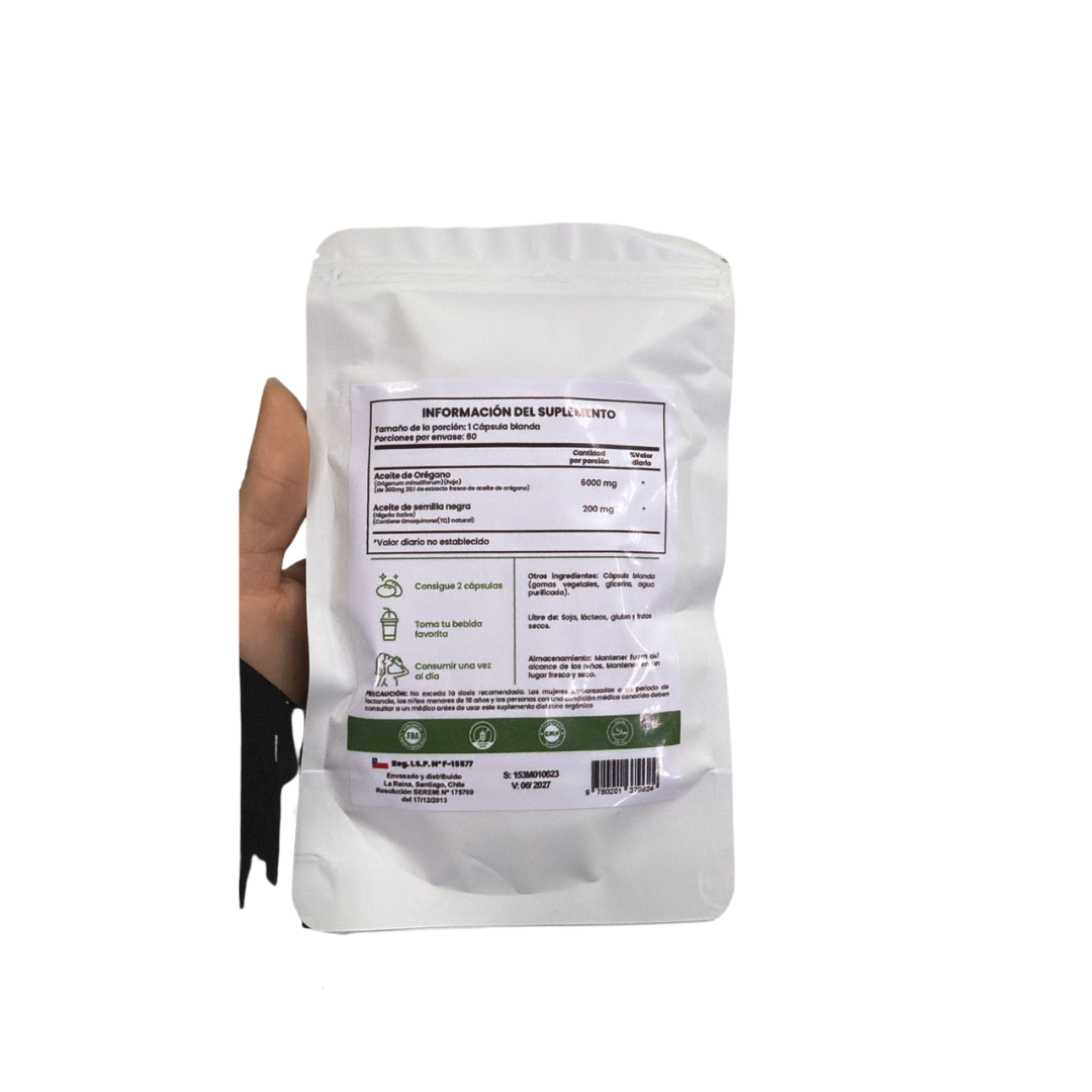 Aceite de Orégano 6000mg + Semilla Negra™ – Bienestar Digestivo y Equilibrio Natural 🌱✨
