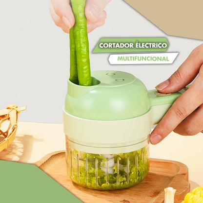 🍆🚀 Cortador de Verduras Eléctrico Portátil SmartCook SliceMaster 2000 – Tu Aliado en la Cocina
