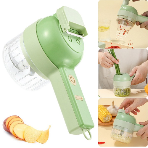 🍆🚀 Cortador de Verduras Eléctrico Portátil SmartCook SliceMaster 2000 – Tu Aliado en la Cocina