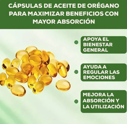 Aceite de Orégano 6000mg + Semilla Negra™ – Bienestar Digestivo y Equilibrio Natural 🌱✨