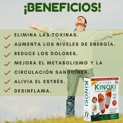 🌿 Pack Bienestar Total – 20 Parches Kinoki Detox + 24 Parches para Várices ✨