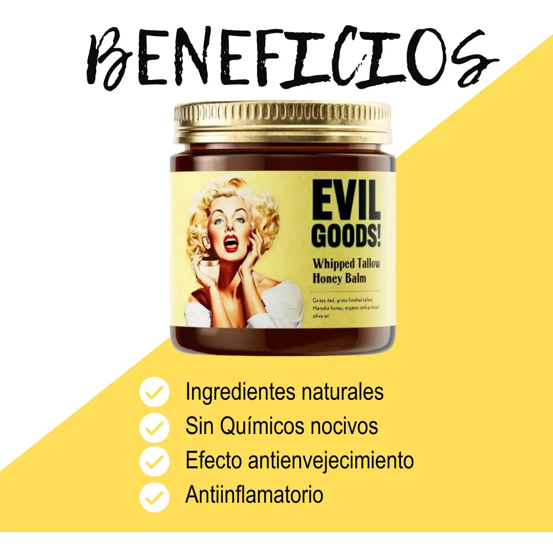 🌸 Bálsamo Corporal & Facial Evil Goods 🌿 Suavidad, Elasticidad y Nutrición Natural