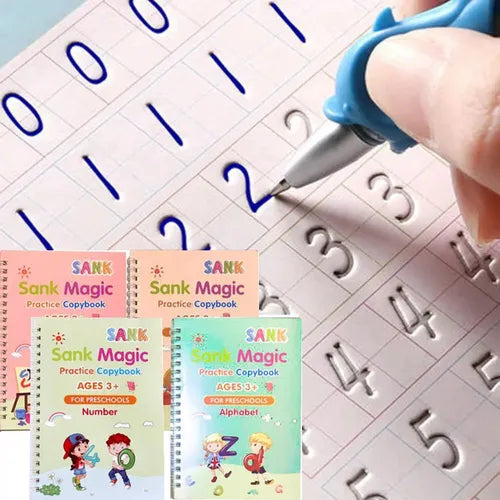 Set de 4 Libros de Caligrafía📚🖋️¡Educación divertida para niños desde los 3 años!