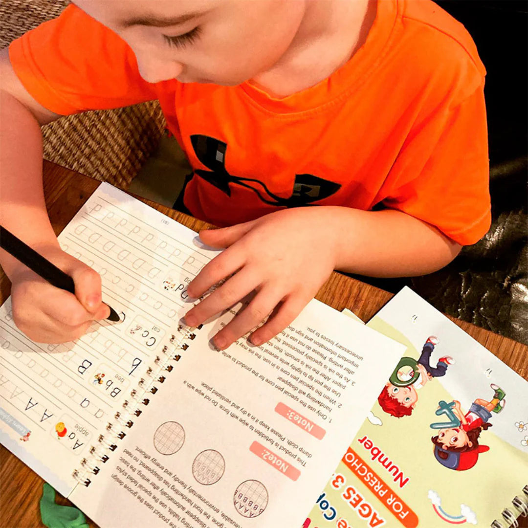 Set de 4 Libros de Caligrafía📚🖋️¡Educación divertida para niños desde los 3 años!