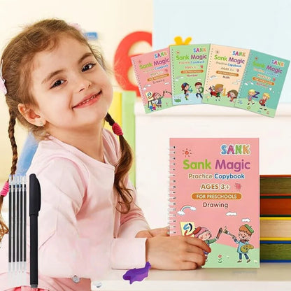 Set de 4 Libros de Caligrafía📚🖋️¡Educación divertida para niños desde los 3 años!