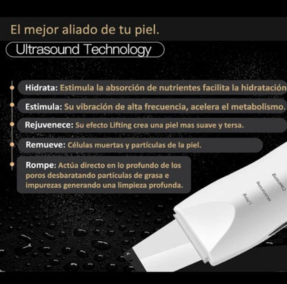 🌸DermaClean Ultra – Limpiador Facial Ultrasónico y Removedor de Impurezas🌸