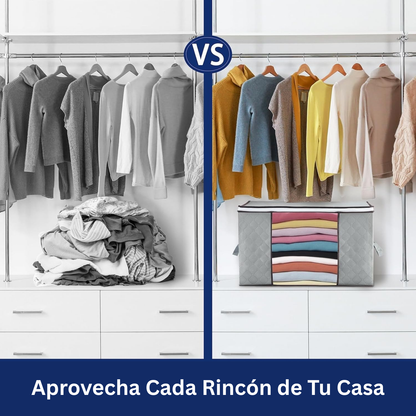 🧺 Organizador de Ropa XL BoxFold™ – Aprovecha Cada Rincón de Tu Casa ✨