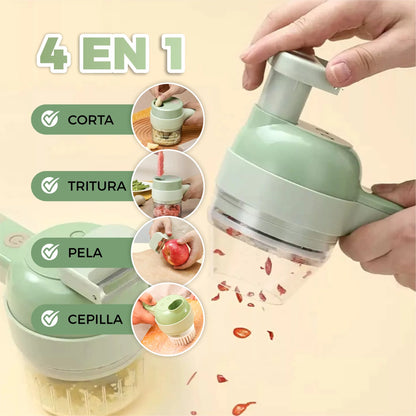 🍆🚀 Cortador de Verduras Eléctrico Portátil SmartCook SliceMaster 2000 – Tu Aliado en la Cocina