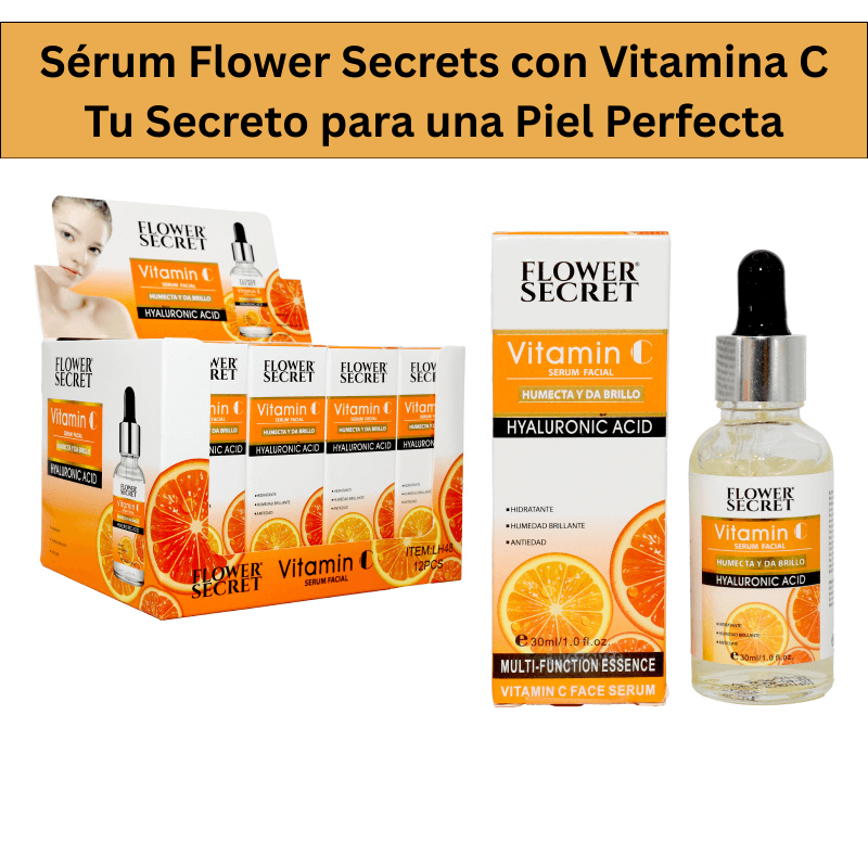 🍊 Sérum Flower Secrets con Vitamina C – Tu Secreto para una Piel Perfecta 😍