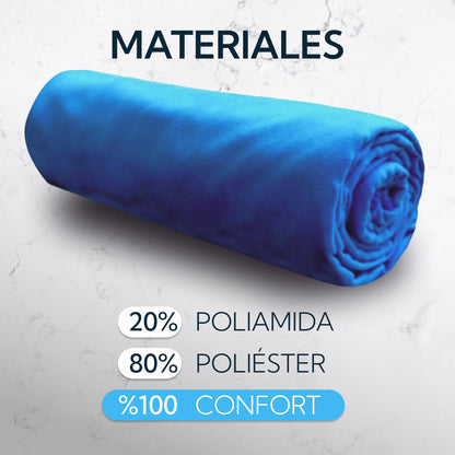 🏖️ Toalla Microfibra XL Suede Azul 💙 ¡Ligera, Suave y Súper Absorbente!