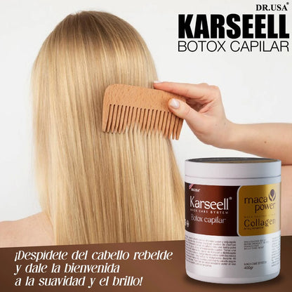 Karseell Collagen 400 gr 💖 – Hidratación Profunda y Brillo de Peluquería 💫 Devuelve la vida a tu cabello seco y dañado desde la primera aplicación.